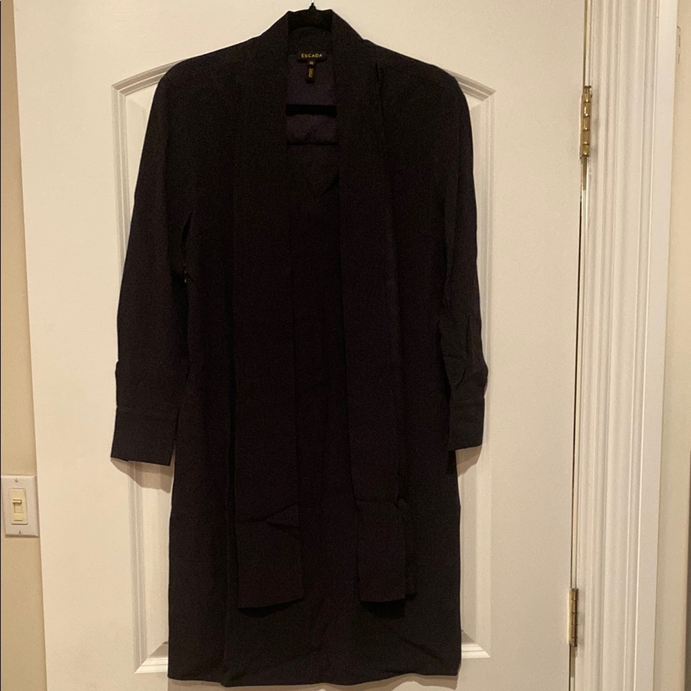Navy Classy Midi Dress - Escada